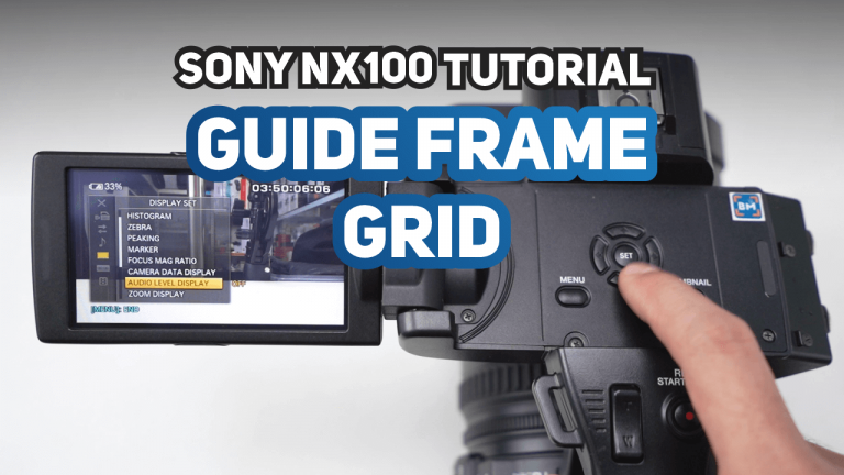 Cara Menampilkan Grid Frame Guide Sony NX100