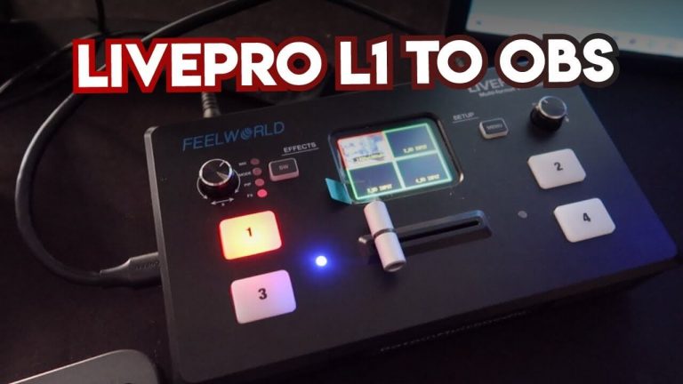Switcher HDMI Livepro L1 to OBS Studio