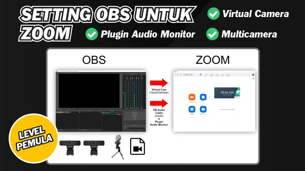 Setting OBS Studio Untuk Zoom Live Streaming Event
