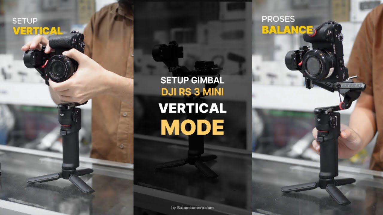 Mode Vertikal Gimbal DJI RS 3 Mini - Kelas.batamkamera.com