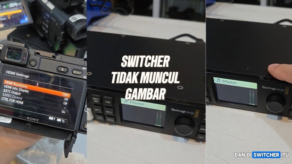 Cara Mengatasi Switcher Blackmagic Atem Television Studio HD Tidak Muncul Gambar